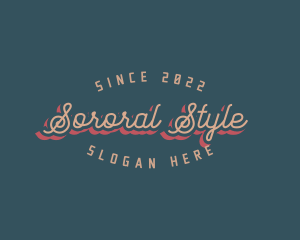 Artistic Retro Style logo design