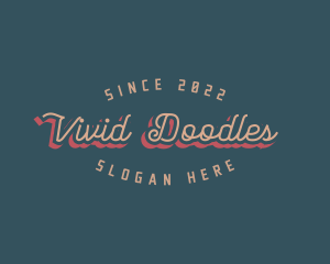 Artistic Retro Style logo design