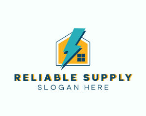 Electric Bolt Power Supply logo design