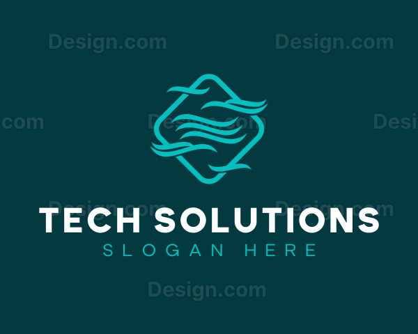 Digital Technology Waves Logo
