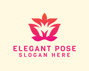 Yoga Pose Letter M logo