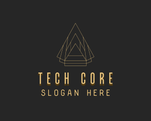 Pyramid Tech Developer logo design