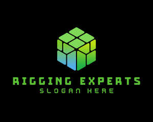 Digital Gaming Cube  logo design