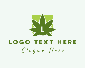 Organic Weed Leaf logo