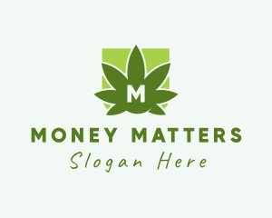 Organic Weed Leaf Logo