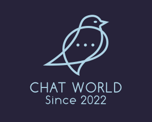 Bird Chat Messaging  logo design