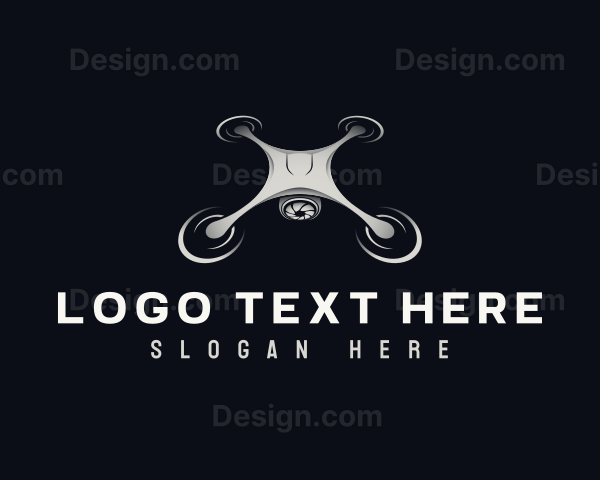 Drone Quadcopter Photography Logo