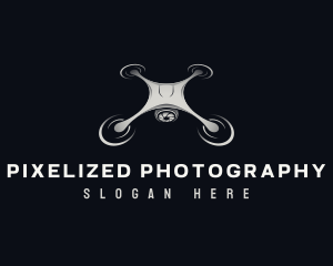 Drone Quadcopter Photography logo design