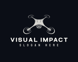 Drone Quadcopter Photography logo design