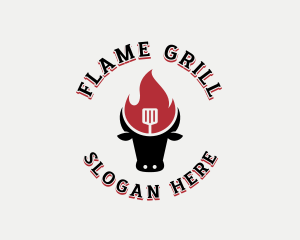 Beef Flame Barbecue logo design