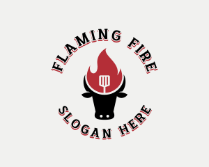 Beef Flame Barbecue logo design