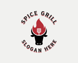 Beef Flame Barbecue logo design