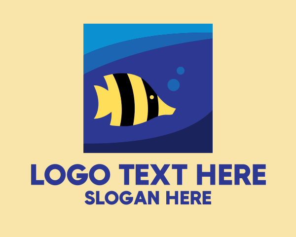 Ocean Fish logo example 1