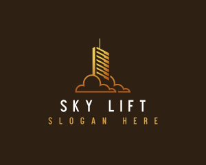 Skyscraper Building Tower logo design