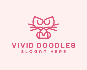 Kitty Cat Kitten logo design