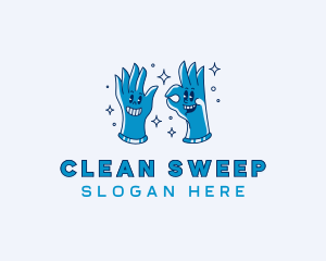 Clean Gloves Housekeeping logo design