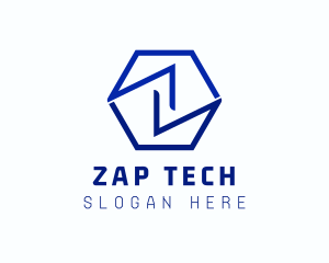 Minimalist Hexagon Letter Z logo design