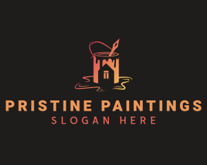 Handyman Paint Renovation logo design