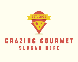 Cheese Pizza Restaurant logo design