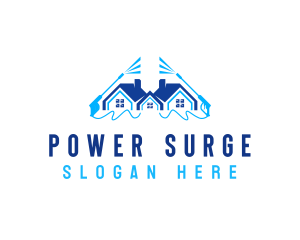 Power Wash Disinfection logo design