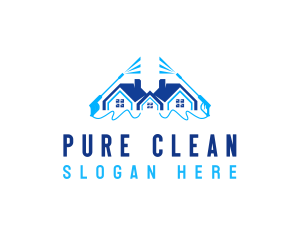 Power Wash Disinfection logo design