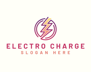 Electric Lightning Bolt logo design