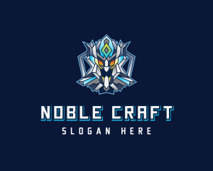 Gaming Robot Character Logo