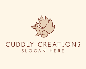 Squirrel Animal Plushie logo design