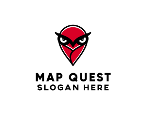 Owl Bird Location logo