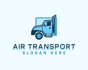 Truck Transport Delivery logo design