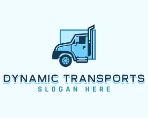 Truck Transport Delivery logo design