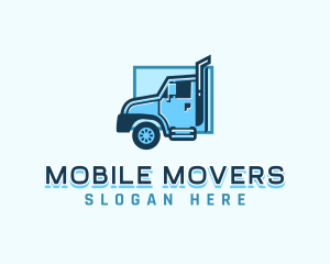 Truck Transport Delivery logo design