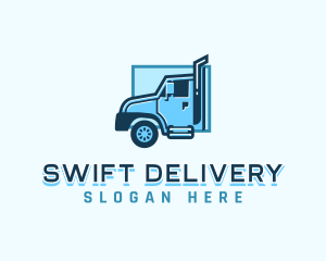 Truck Transport Delivery logo design