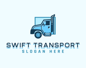 Truck Transport Delivery logo design