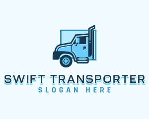 Truck Transport Delivery logo design