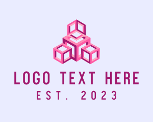 Futuristic - Futuristic Gaming Cube logo design