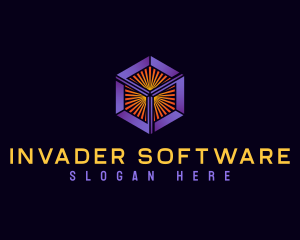 Computer Software Cube logo design