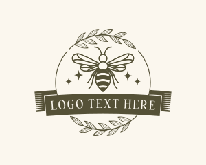 Bee Farm Wreath logo