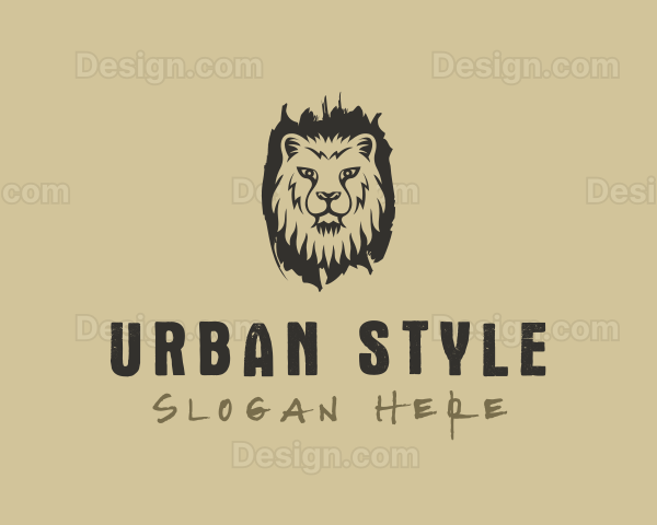 Lion Wild Jungle Logo