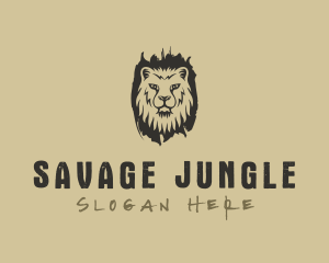 Lion Wild Jungle logo design