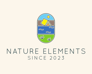 Nature Summer Tent logo design