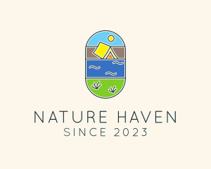 Nature Summer Tent logo design