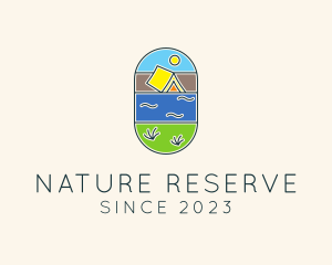 Nature Summer Tent logo design