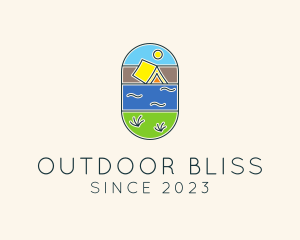 Nature Summer Tent logo design