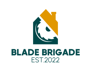 Housing Construction Blade  logo design