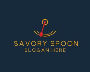 Pendulum Spoon Swing logo design