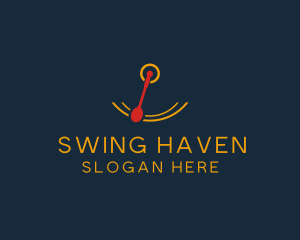 Pendulum Spoon Swing logo design