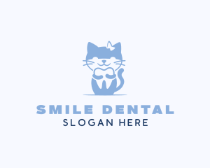 Cat Tooth Dentistry logo design