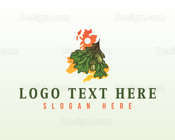 United Kingdom Oak Leaves Logo