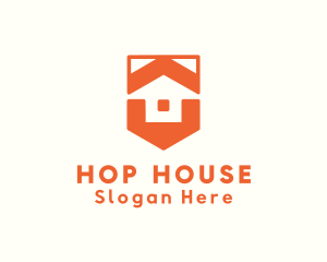 Residential House Shield logo design